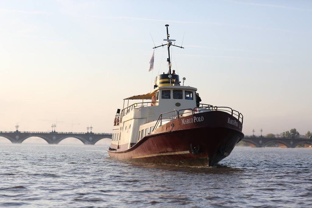 Croisière sur la Gironde depuis Bordeaux avec le bateau Marco Polo