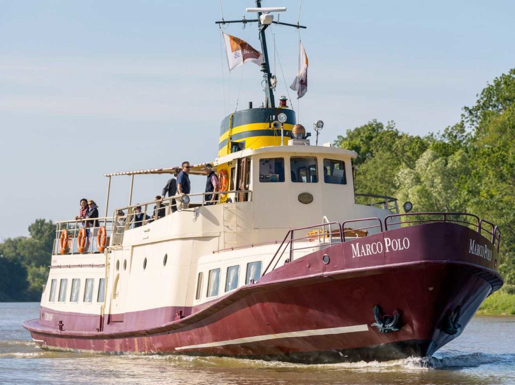 Croisière sur la Gironde depuis Bordeaux avec le bateau Marco Polo